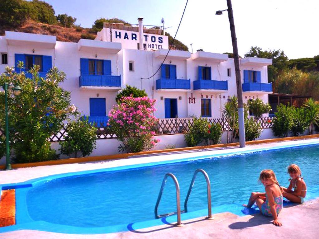 Haritos Hotel - Geothermal Hot Swimming Pool Mandrákion Exterior foto